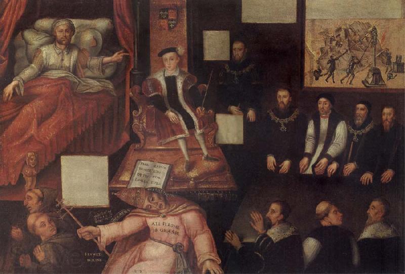 unknow artist Edward and the Pope,and anti-papal allegorical painting